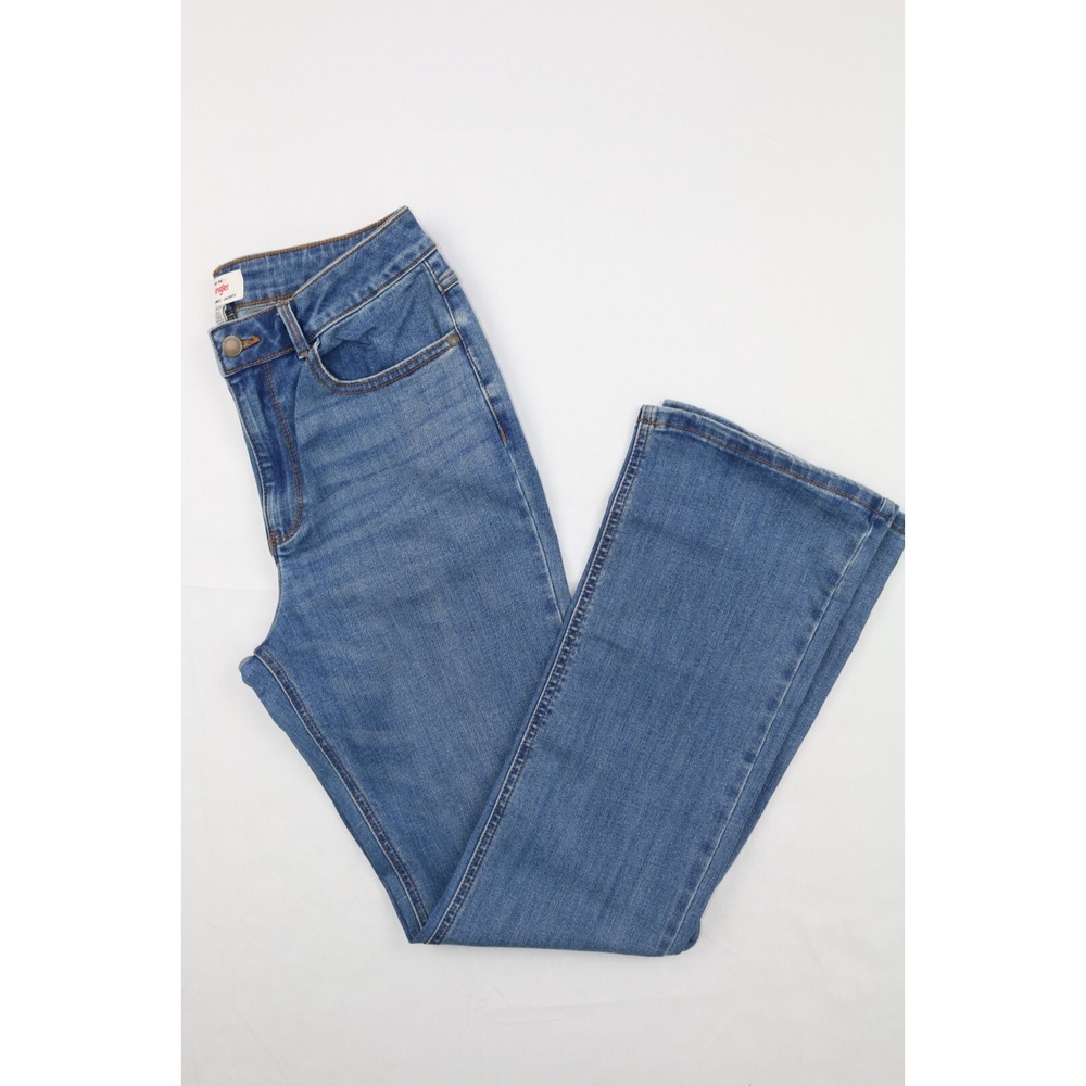 Wrangler Womens Jeans Blue Size 8 Hight Rise Bootcut Mid Wash Stretch